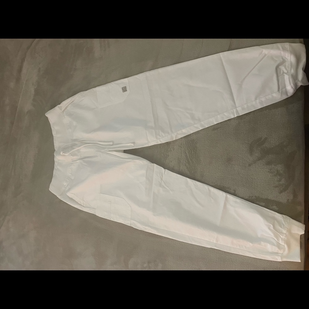 Butter Soft White Scrub Pants